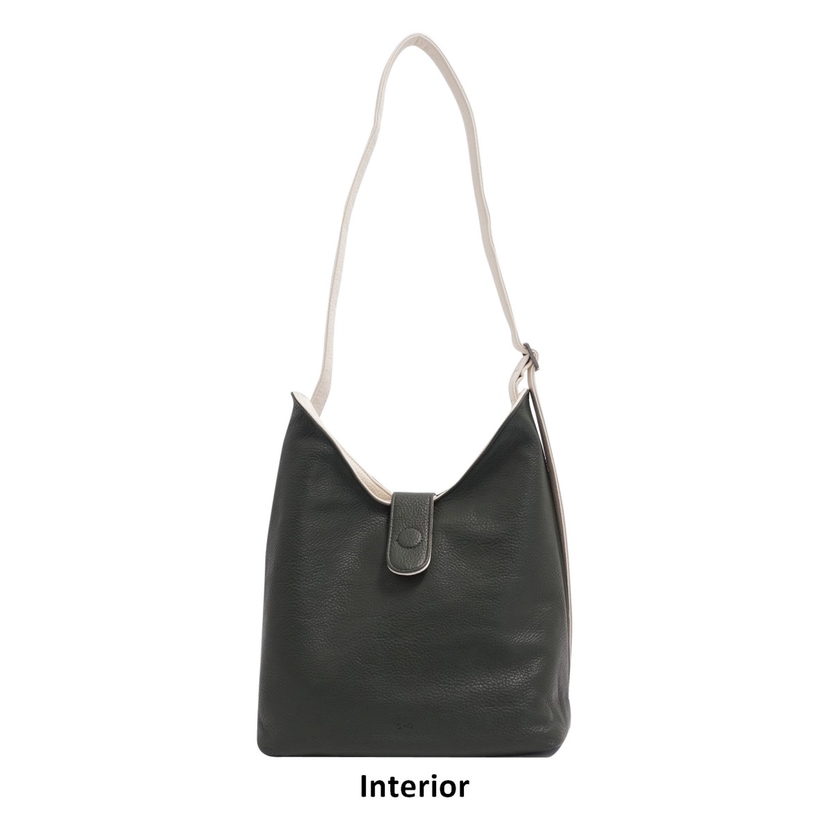 Mona 2-in-1 Reversible Hobo - Marshmallow / Deep Forest 